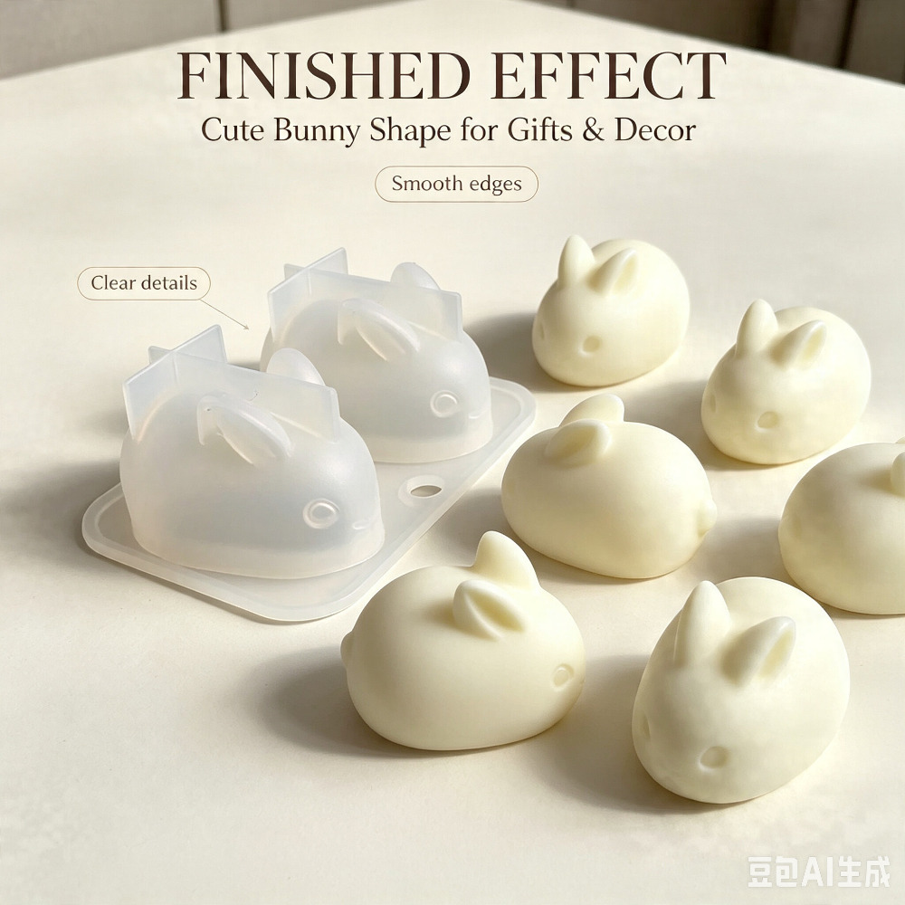 Soap Making Ins - Molde de Silicone 3D Mini Coelho