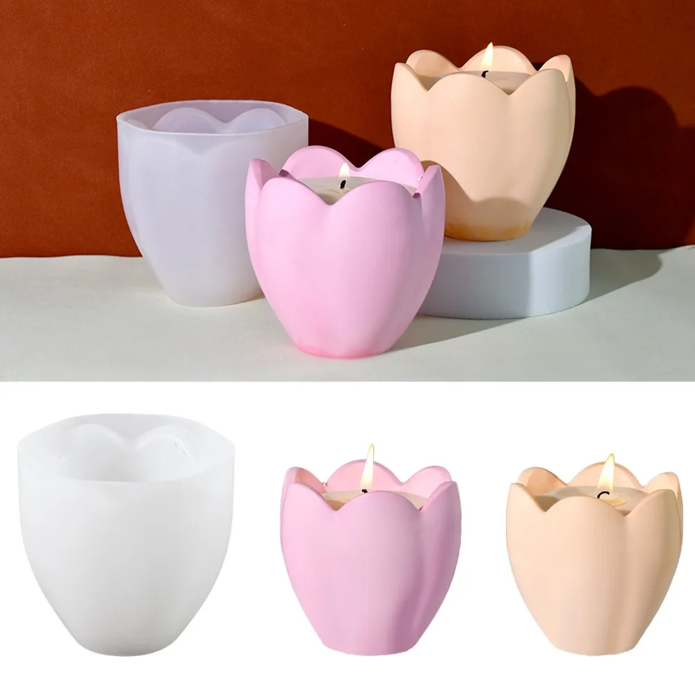 Soap Making Instructions - Suporte de vela de tulipa, moldes