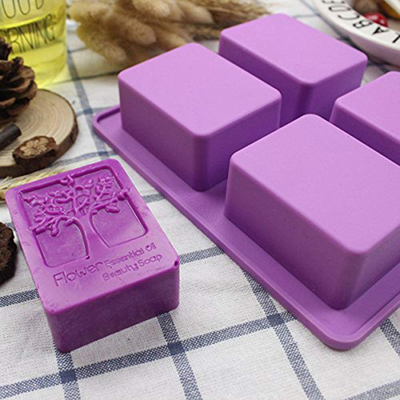 Soap Making Kit For Beginners - Molde de sabão de silicone retangular,