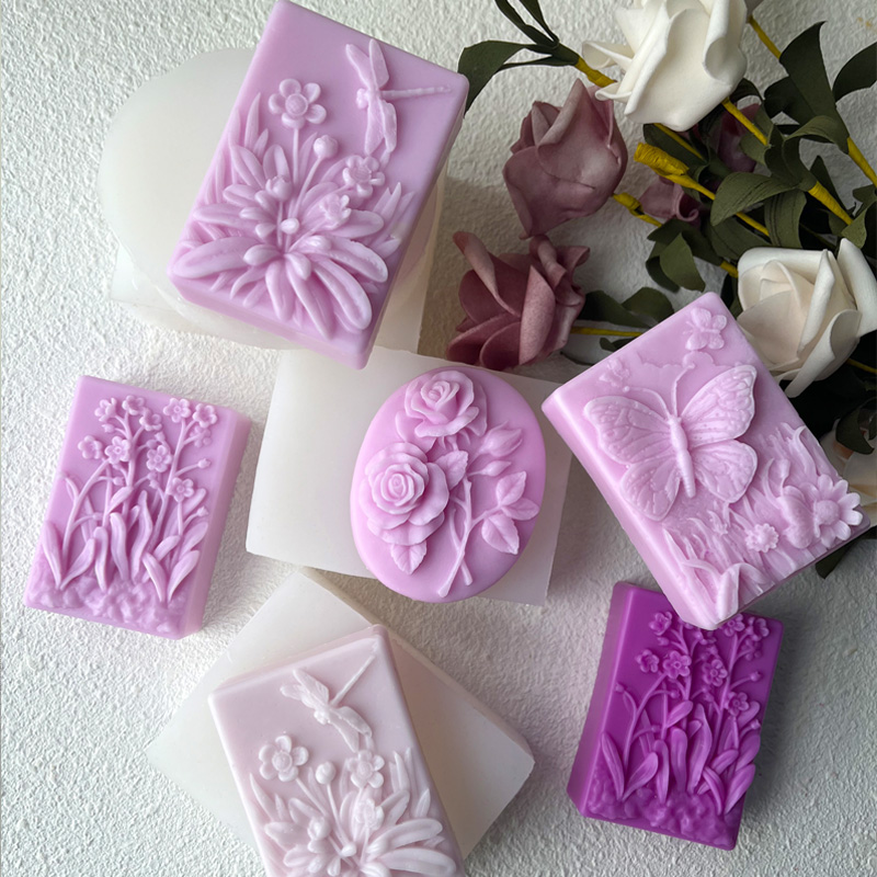 Soap Making Instructions - Dargonfly sabão silicone vela molde redondo