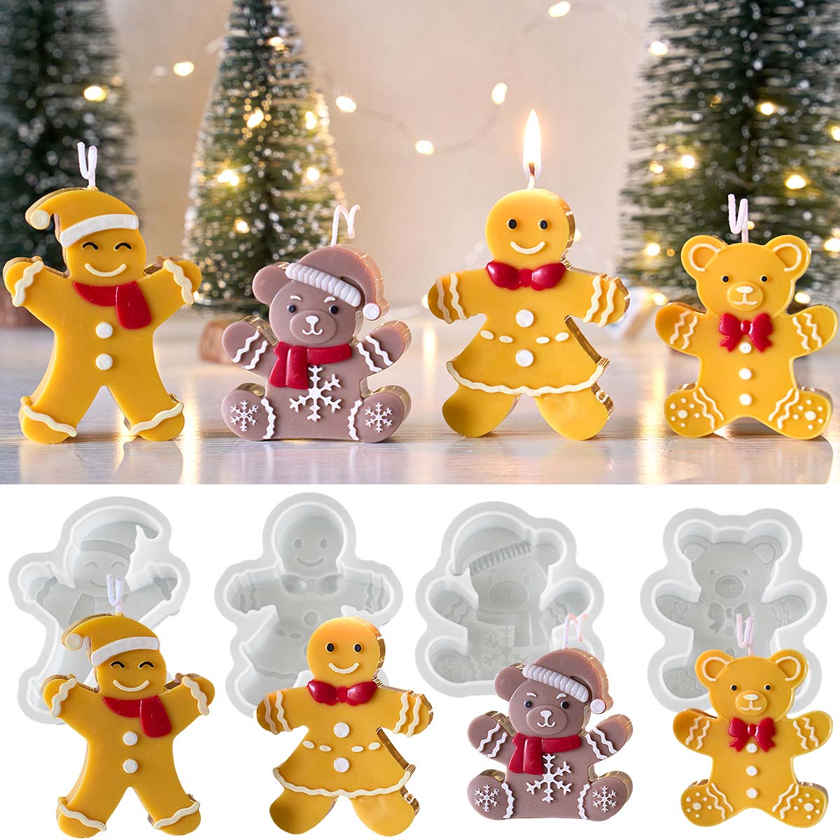 Soap Making Gifts - Molde de Silicone para Velas em