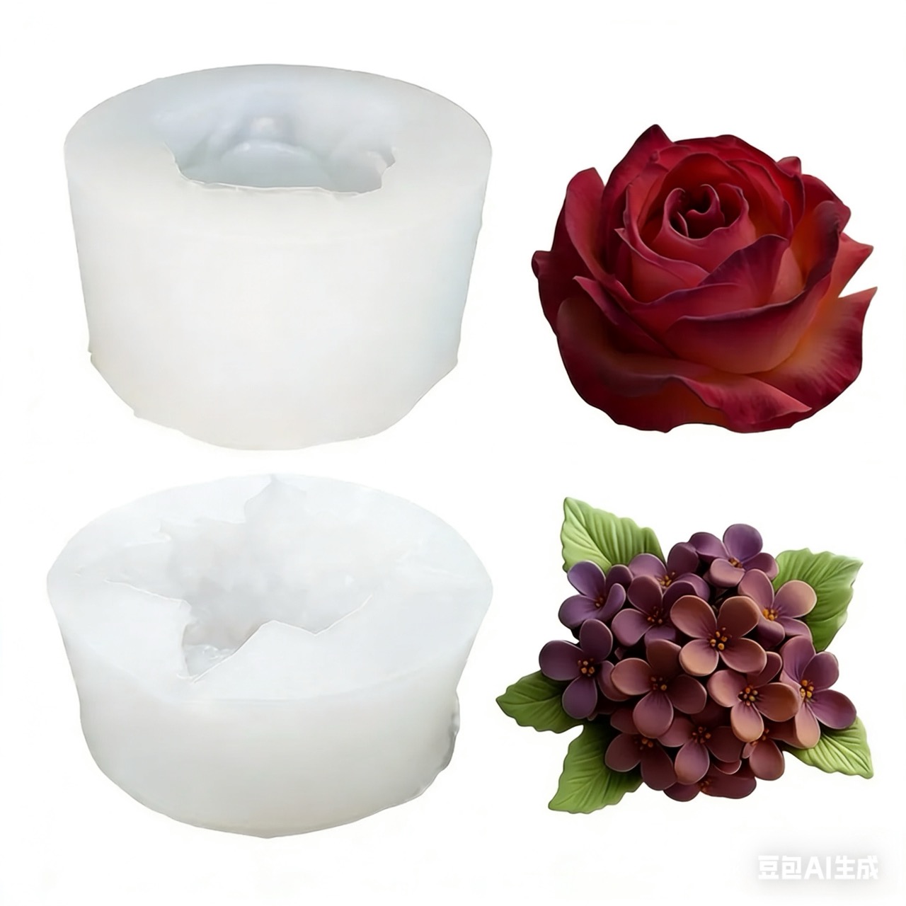 Soap Making Gifts - Conjunto de 2 moldes de silicone