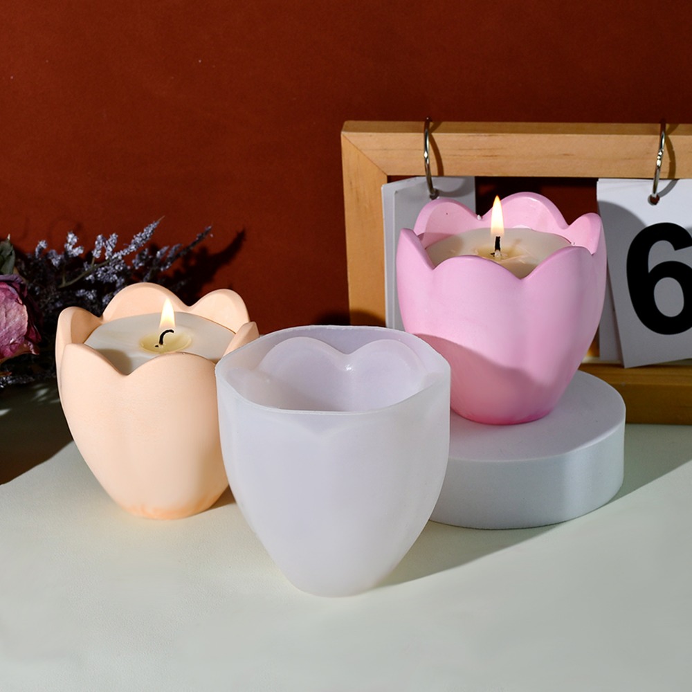 Suporte de vela de tulipa, mol - Soap Making Instructions avaliação e preço