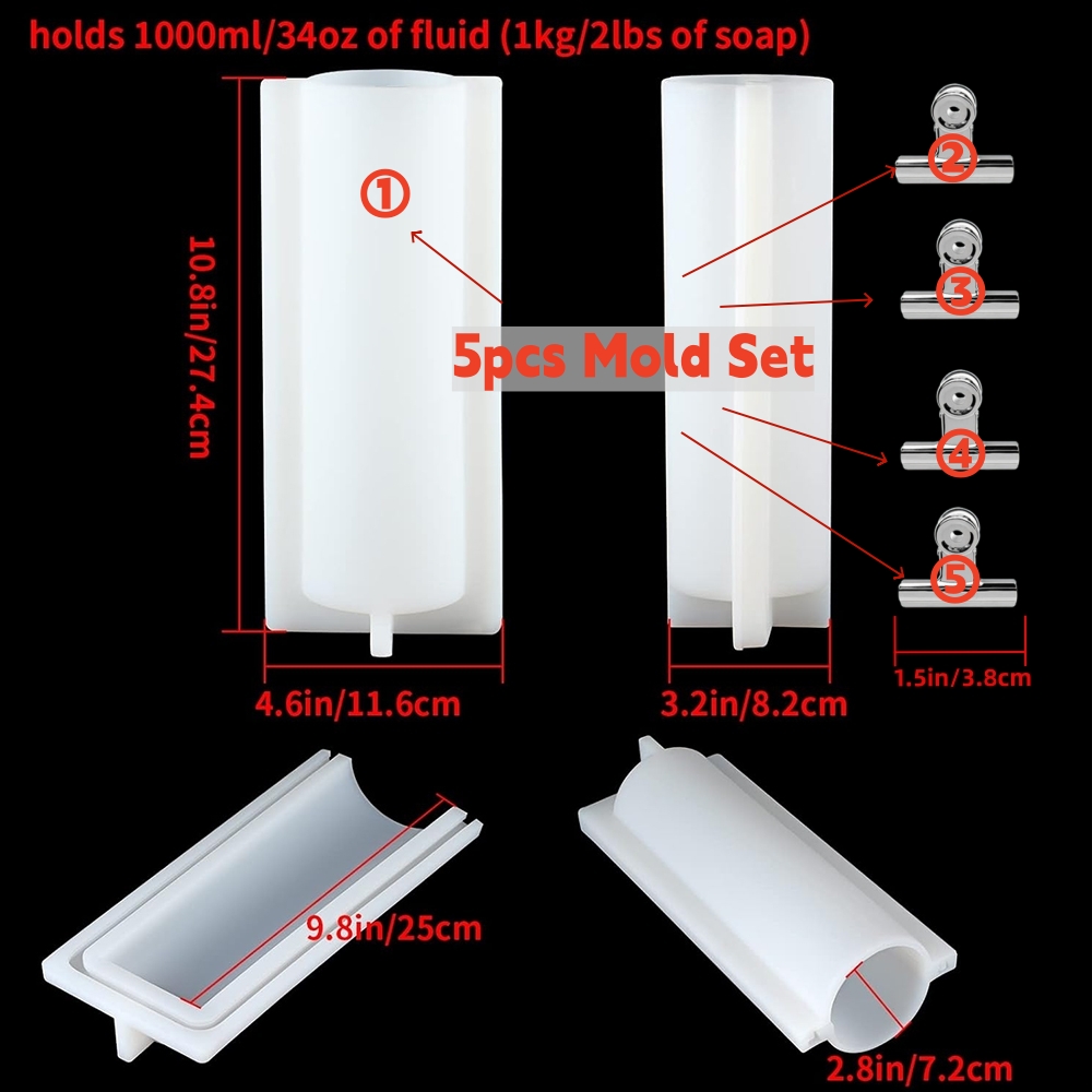 Molde de Silicone Grande para  - Soap Making Instructions avaliação e preço