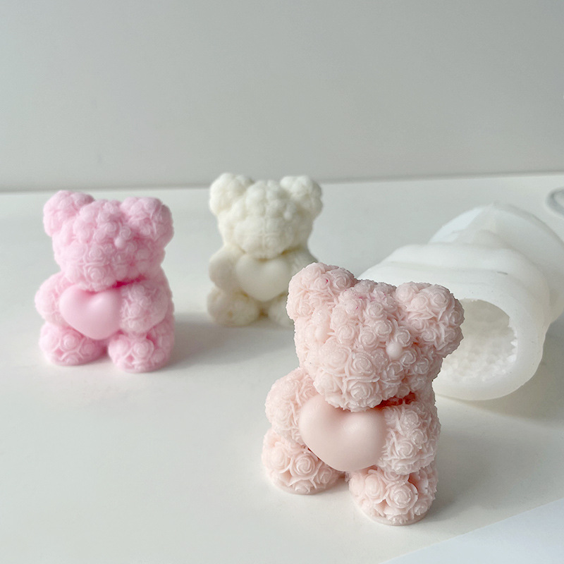 3d urso abraço amor moldes de  - Soap Making Gifts avaliação e preço