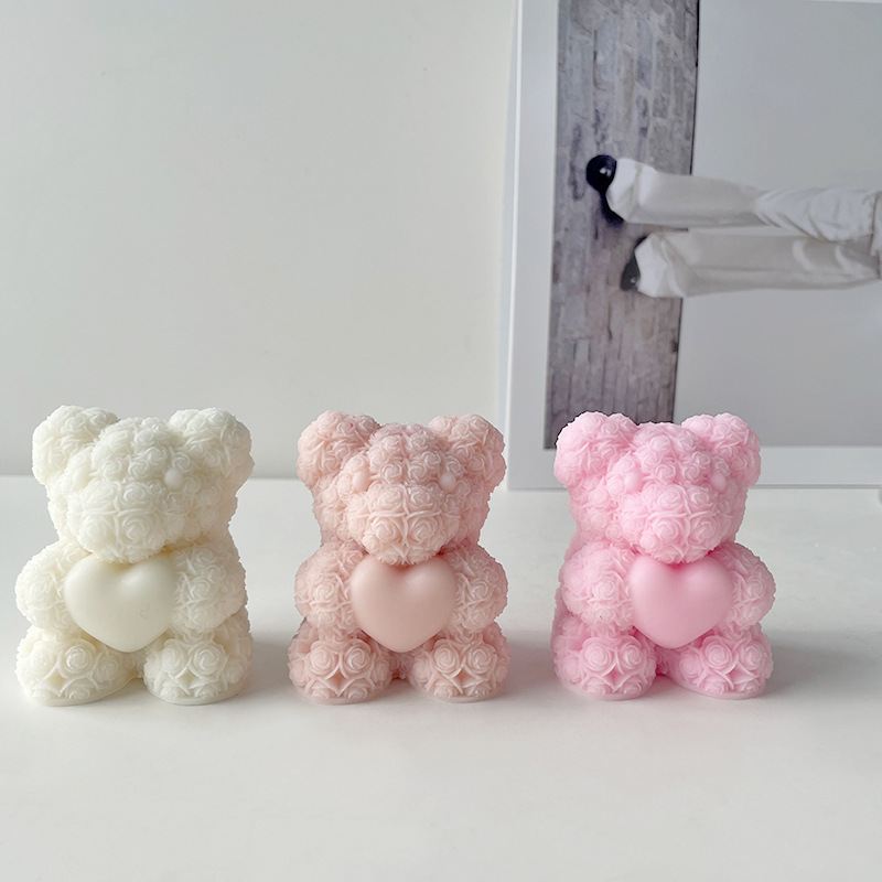 3d urso abraço amor moldes de  - Soap Making Gifts avaliação e preço