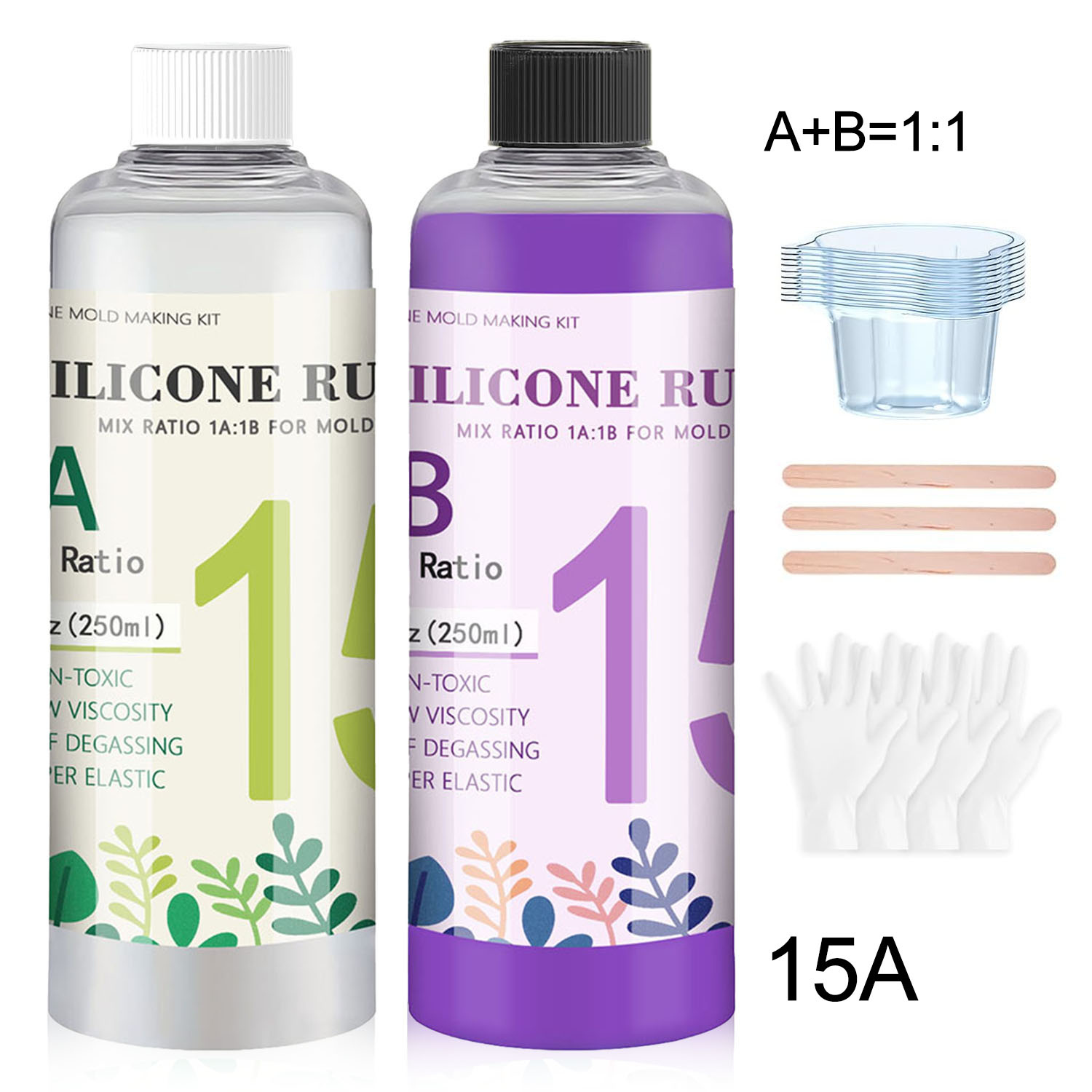 Kit de Silicone Líquido Roxo 1 - Soap Making Kit For Beginners avaliação e preço