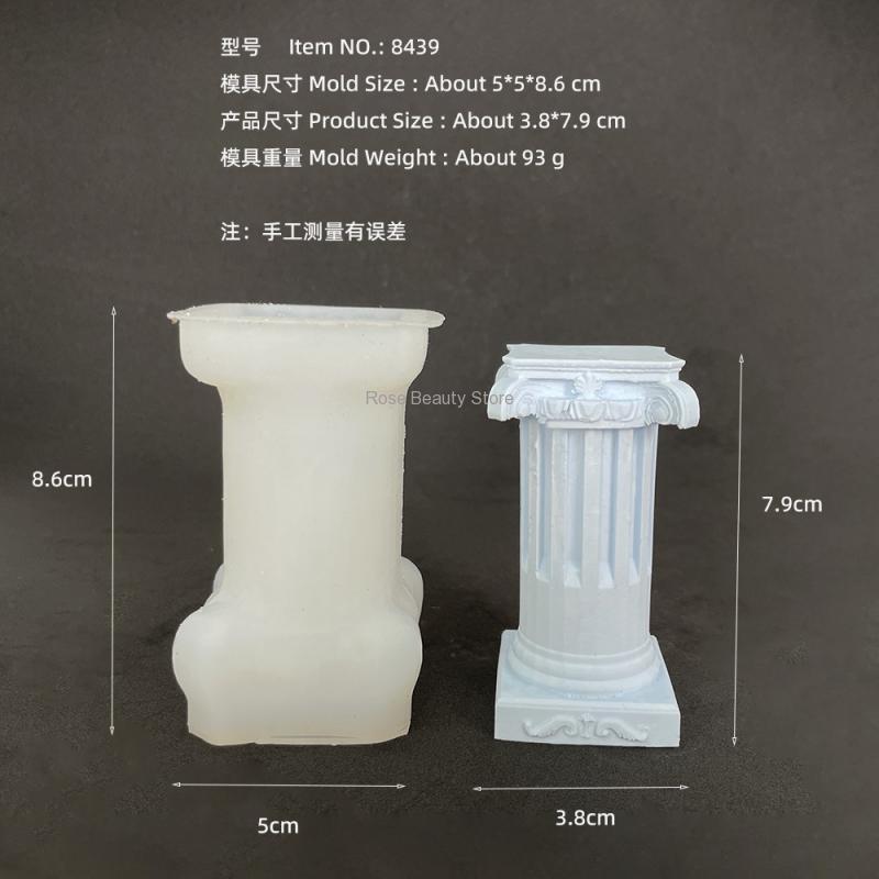 3d coluna romana vela molde de - Soap Making Gifts avaliação e preço