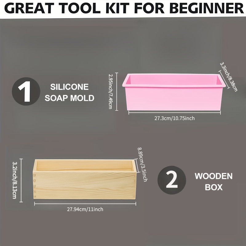 1 Moldes individuais para sabo - Soap Making Kit For Beginners avaliação e preço