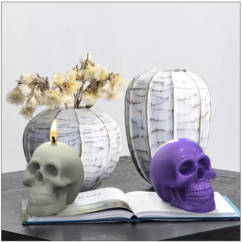 3D Crânio Silicone Vela Moldes - Soap Making Gifts avaliação e preço